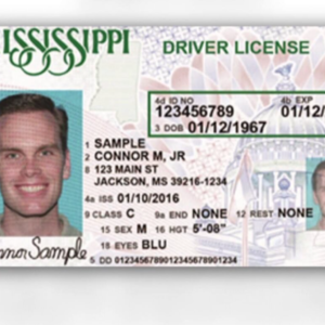 Buy Mississippi driving license online