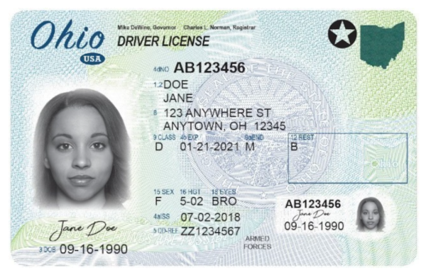 Ohio driver’s license reprints