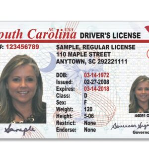 buy South Carolina driving license