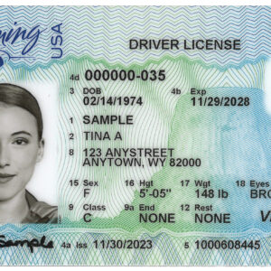 Wyoming Driver's License